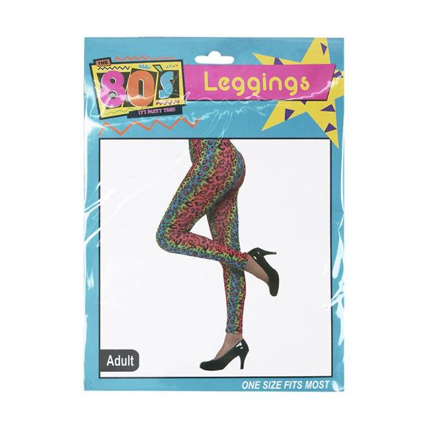 Colourful Leopard Print Leggings - One Size