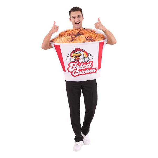 Bucket Of Fried Chicken Costume - One Size
