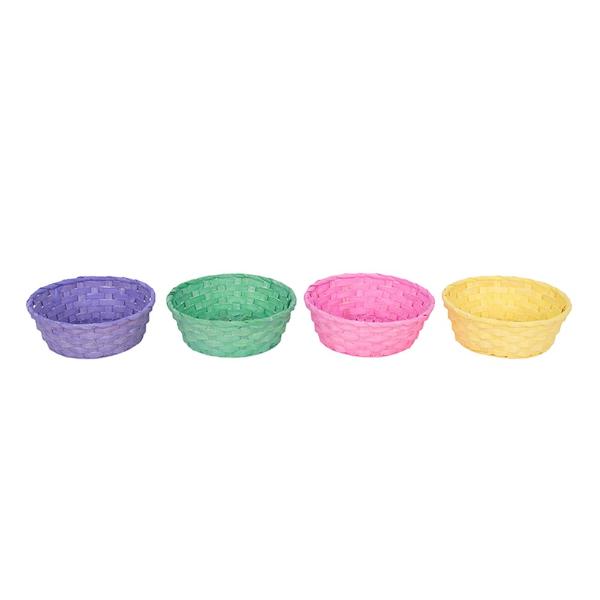 Assorted Round Easter Baskets - 20cm x 7cm