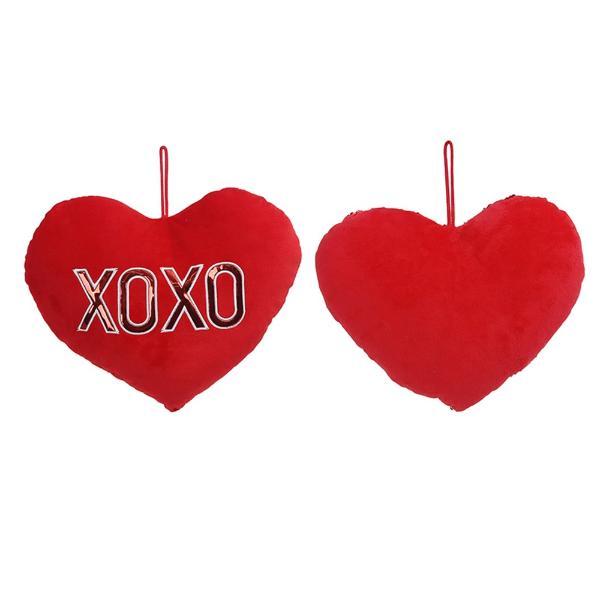 Red Plush Hanging Heart - 30cm