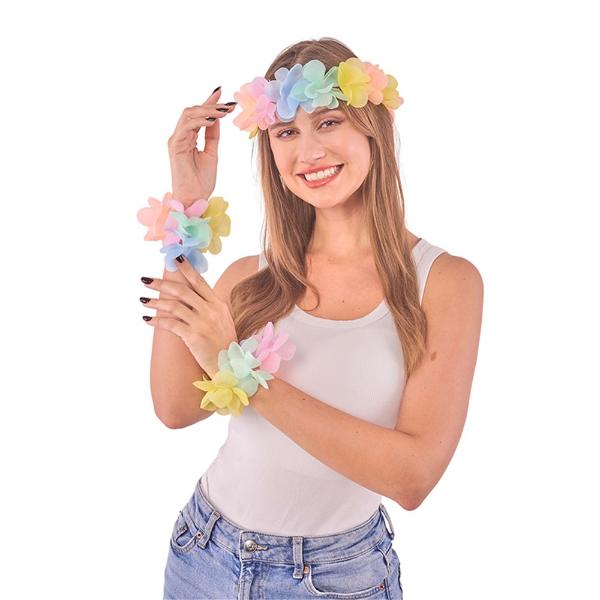 3 Pack Pastel Head Lei & Wristlet