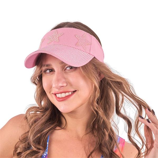 Rhinestone Sun Visor