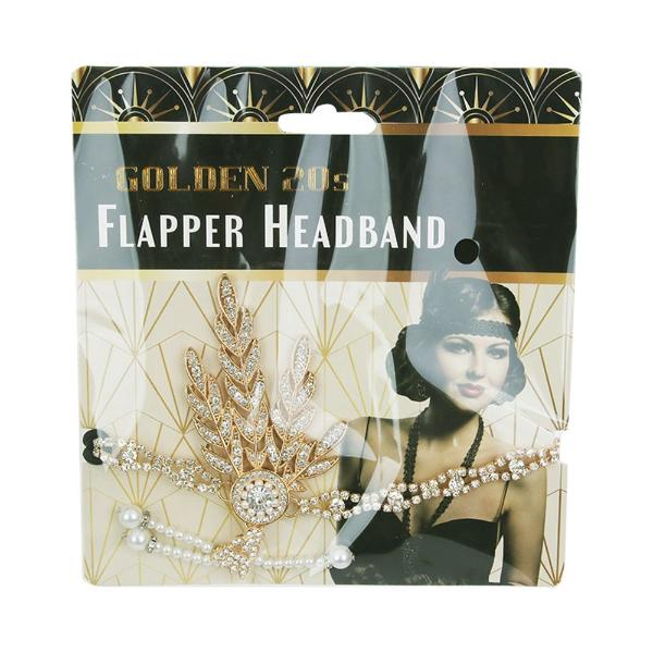 Golden 20s Flapper Headband