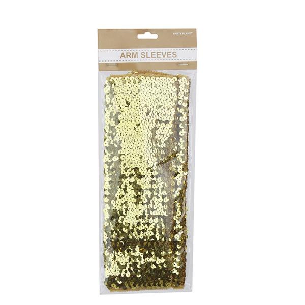 Gold Sequin Arm Sleeves