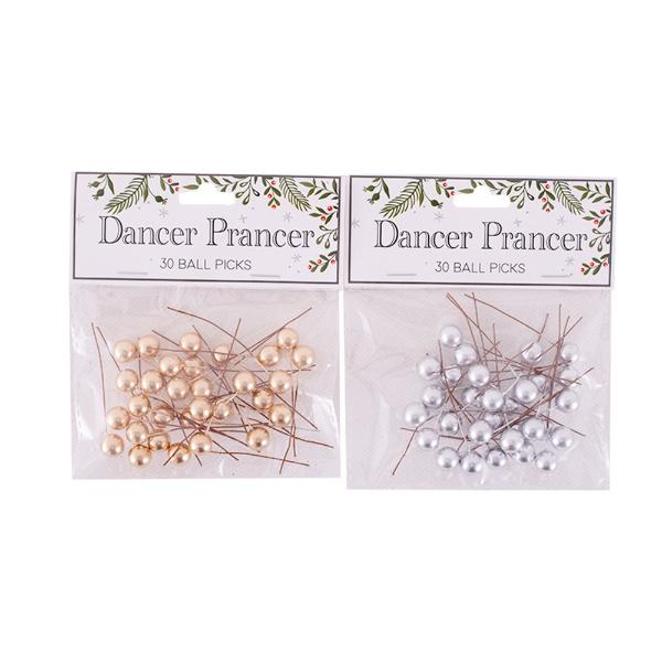 30 Pack Gold Or Silver Pick - 1cm