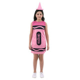 Load image into Gallery viewer, Girls Pink Crayon Costume Set - XXL
