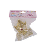 Load image into Gallery viewer, Princess Crown Hair Comb - Gold or Silver
