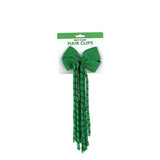Load image into Gallery viewer, Green Bow Hair Clip With Tassels
