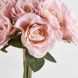 Load image into Gallery viewer, Light Pink Rose Bouquet 9 Flowers
