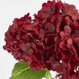 Load image into Gallery viewer, Burgundy Real Touch Hydrangea - 5 Head
