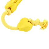 Load image into Gallery viewer, Paws &amp; Claws Yellow Beef Flavour Double Rubber Tugger Dog Toy - 65cm
