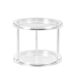 Load image into Gallery viewer, 2 Pack Clear Crystal 2 Tier Turnable Organiser - 24.5cm
