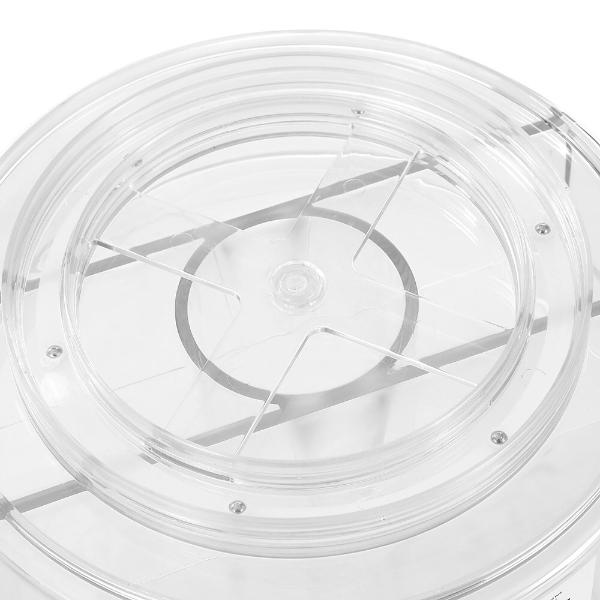 Large Clear Crystal Boxsweden Multi Compartment Turnable Storage - 28 ...