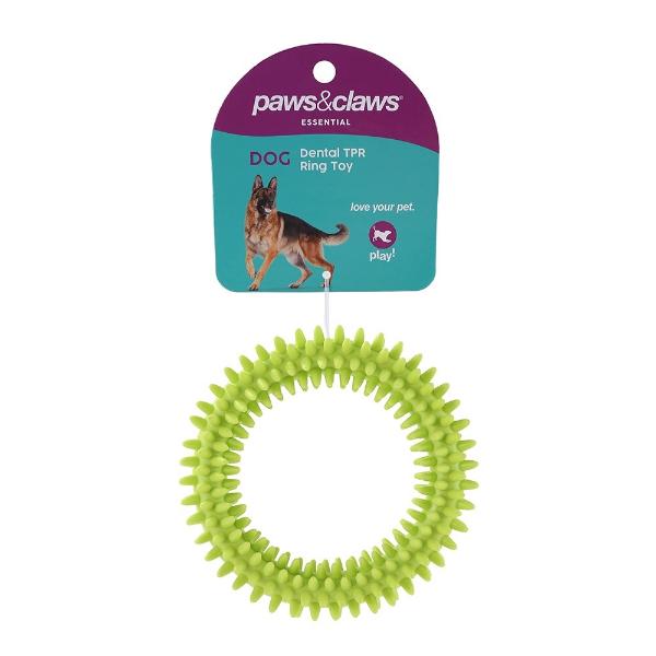 Paws & Claws TPR Spikey Ring Pet Toy