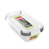 Load image into Gallery viewer, 10 Pack Lemon &amp; Lime Rectangle Baking Foil Tray With Clear Lid - 20cm x 5cm
