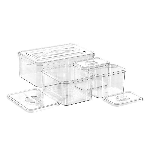 4 Pack Crystal Storage Container Set