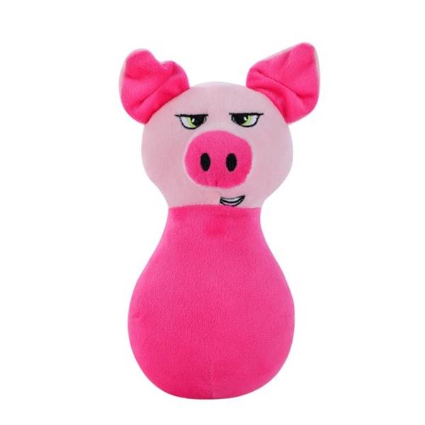 Animal Head Plush Squeaky Pet Toy - 20cm x 11cm x 10cm