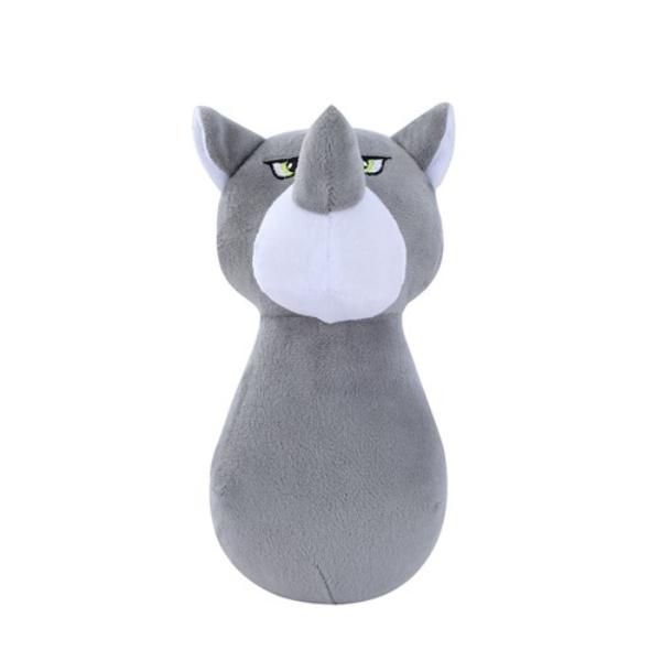 Animal Head Plush Squeaky Pet Toy - 20cm x 11cm x 10cm