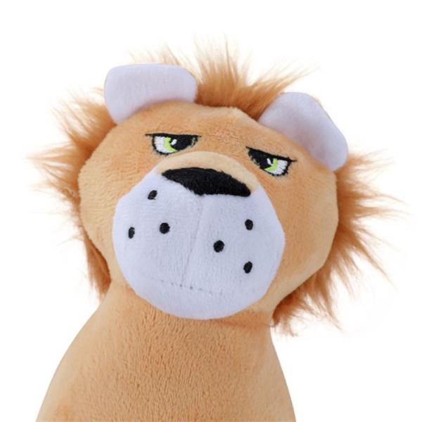 Animal Head Plush Squeaky Pet Toy - 20cm x 11cm x 10cm