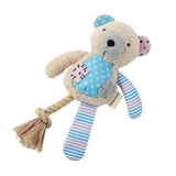 Load image into Gallery viewer, Patchy Pals Plush Bear Pet Toy With Rope - 36cm x 15cm x 7cm
