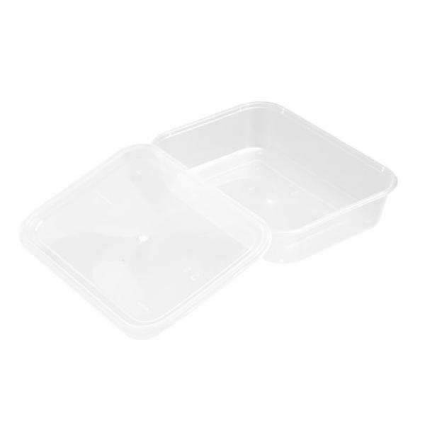 8 Pack Rectangle Reusable Food Container - 950ml