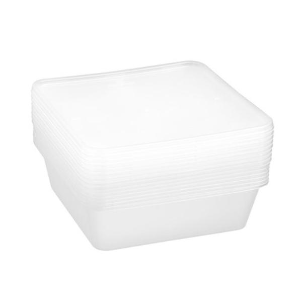 8 Pack Square Reusable Food Container - 950ml