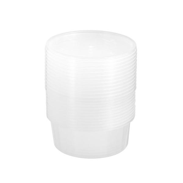 12 Pack Round Reusable Food Container - 300ml