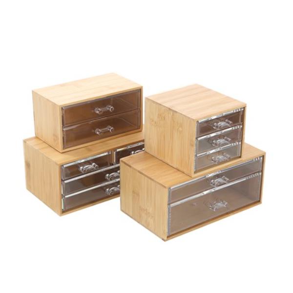 Bano Accessories 2 Bamboo Drawers - 24cm x 15cm x 11cm