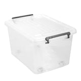 Load image into Gallery viewer, Transparent Roller Storage Tub - 32L
