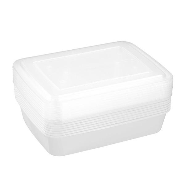 8 Pack Lemon & Lime Reusable Meal Prep Food Container - 1500ml