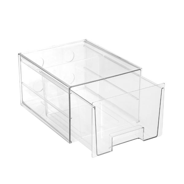 Boxsweden Crystal Clear Stackable Deep Drawer - 27cm x 16cm