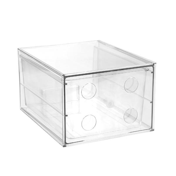 Boxsweden Crystal Clear Stackable Deep Drawer - 27cm x 16cm