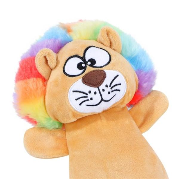 Funky Fur Friends Plush Lion - 25cm x 18cm x 14cm