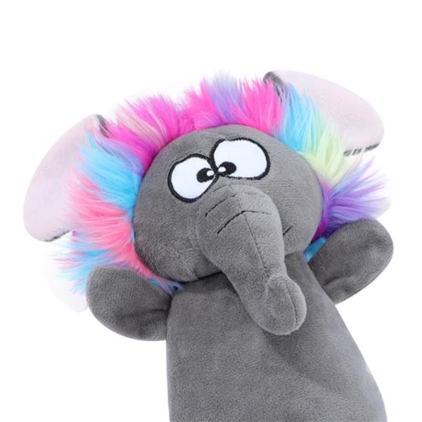 Funky Fur Friends Plush Elephant - 25cm x 18cm x 14cm