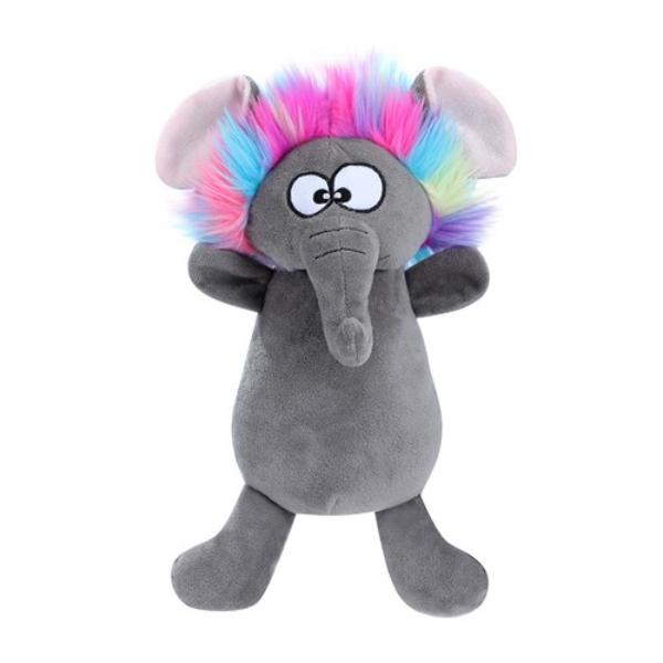 Funky Fur Friends Plush Elephant - 25cm x 18cm x 14cm