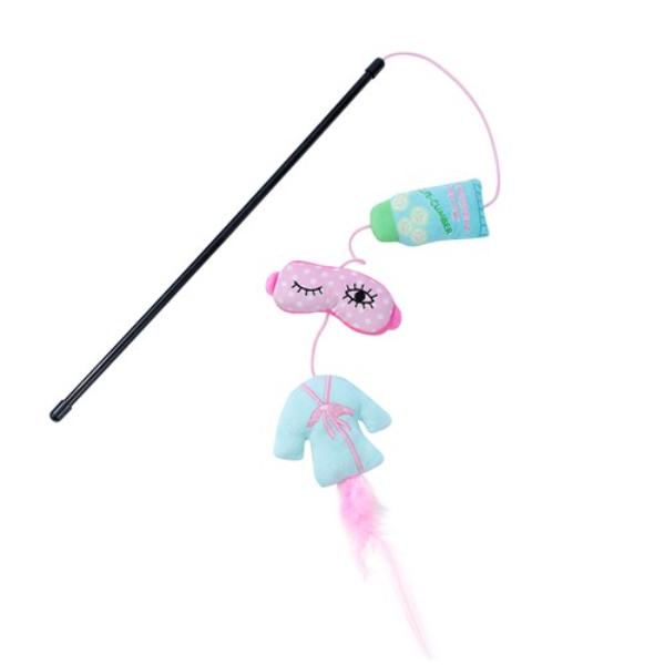 Assorted Cara Cat Tease N Dangle Wand - 33cm x 7cm x 4cm