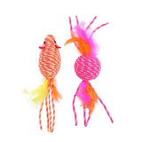 Load image into Gallery viewer, 2 Pack Neon Cara Cat Stretchy Cat Toy - 7cm x 3cm x 3cm
