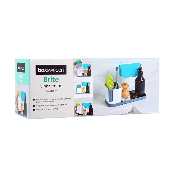 Boxsweden Brite Sink Cleaning Utensil Organiser - 24cm x 10cm