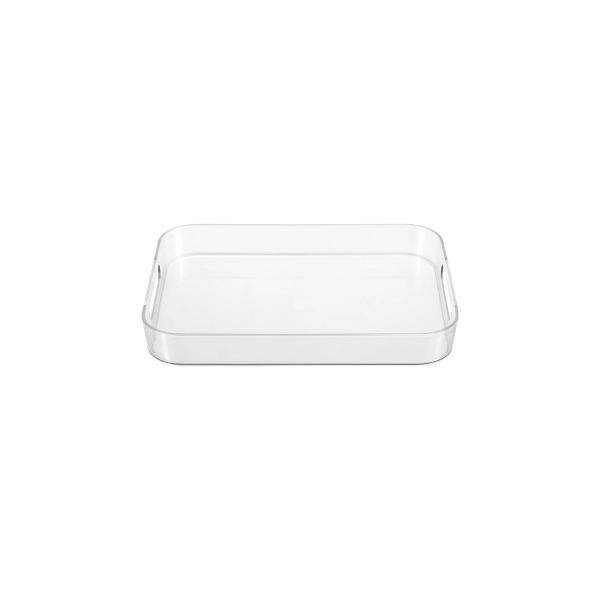 Boxsweden Crystal Clear Serving Tray Storage Container Pantry Organiser - 28cm