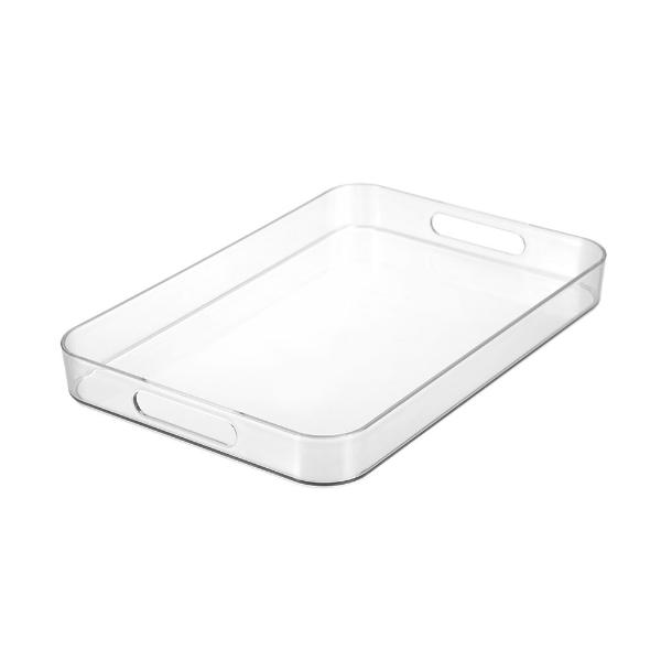 Boxsweden Clear Crystal Serving Tray Organiser - 43cm