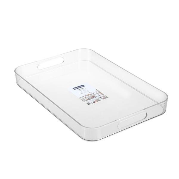 Boxsweden Clear Crystal Serving Tray Organiser - 43cm