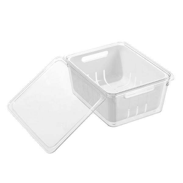 Boxsweden White Clear Crystal Crisp Bin Food Storage - 2L