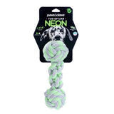 Load image into Gallery viewer, Neon Tug Of War Dumbell Tugger Toy - 25cm x 8cm x 1.5cm
