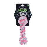Load image into Gallery viewer, Neon Tug Of War Dumbell Tugger Toy - 25cm x 8cm x 1.5cm
