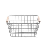 Load image into Gallery viewer, Toska Wire Beech Handle Basket - 24.5cm x 18.5cm x 12cm
