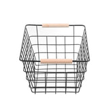 Load image into Gallery viewer, Toska Wire Beech Handle Basket - 30cm x 22cm x 13.5cm
