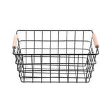 Load image into Gallery viewer, Toska Wire Beech Handle Basket - 30cm x 22cm x 13.5cm
