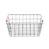 Load image into Gallery viewer, Toska Wire Beech Handle Basket - 30cm x 22cm x 13.5cm
