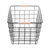 Load image into Gallery viewer, Toska Wire Beech Handle Basket - 38cm x 27cm x 21cm
