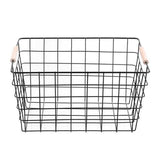 Load image into Gallery viewer, Toska Wire Beech Handle Basket - 38cm x 27cm x 21cm
